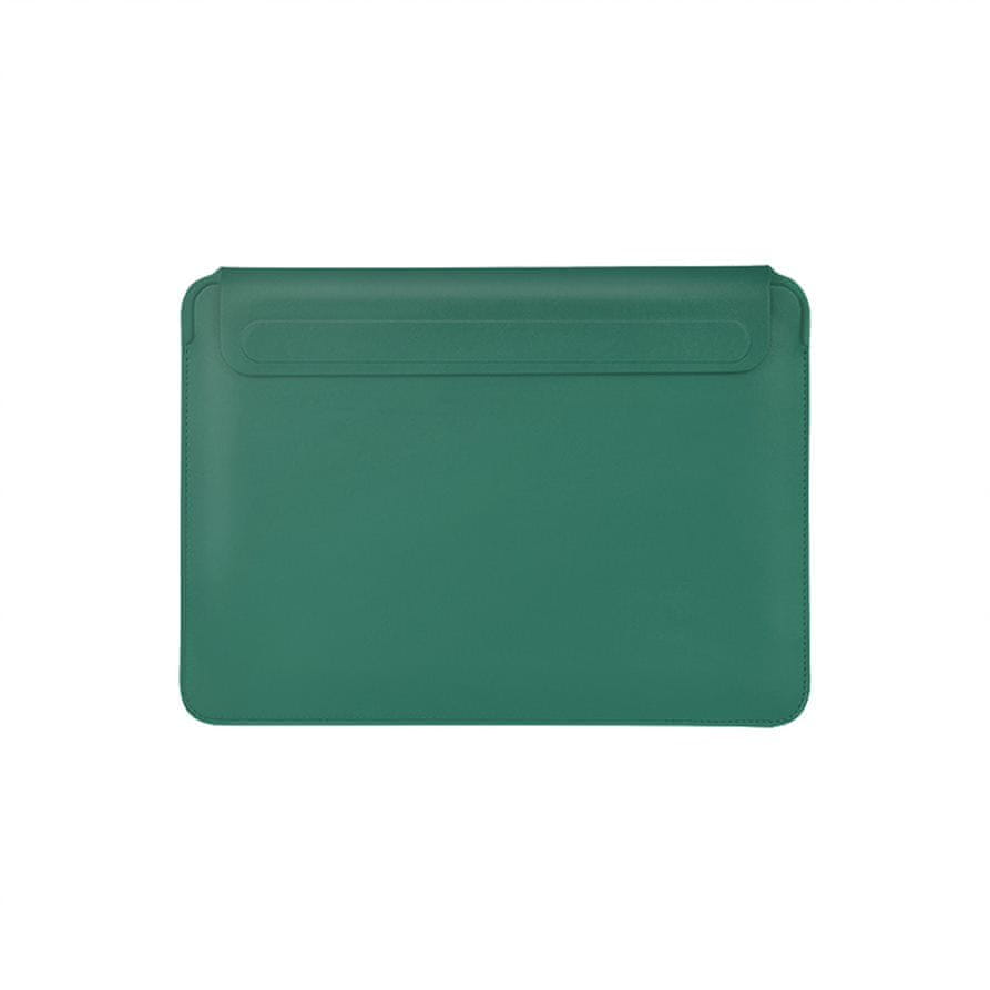 Coteetci PU tenké puzdro s magnetickým zapínaním pre Apple Macbook Pro 16 MB1062-GR, zelená - zánovné